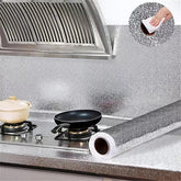 Silver Aluminium Kitchen Self Adhesive Sheet 60*200cm
